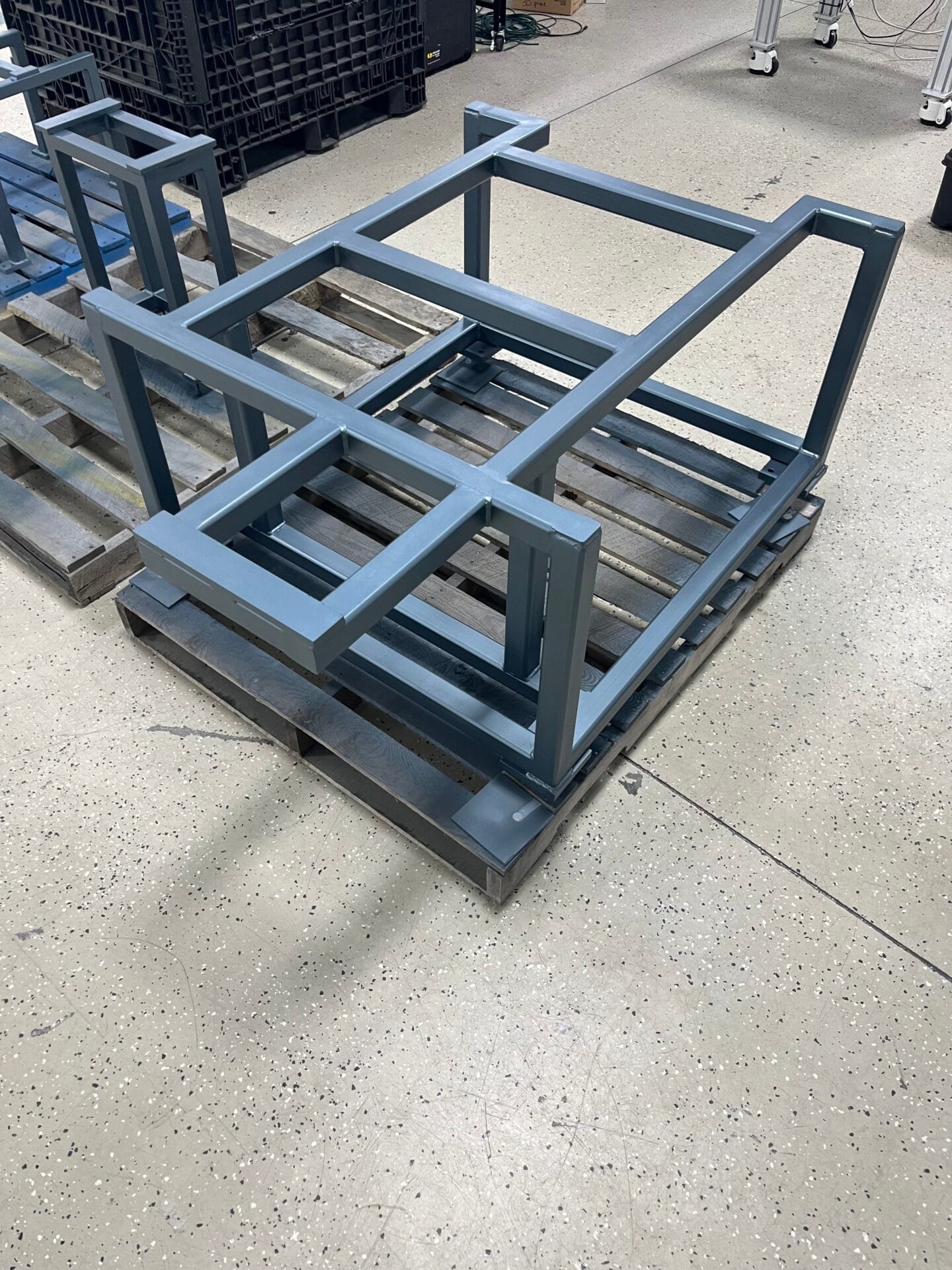 Fabricated steel frame