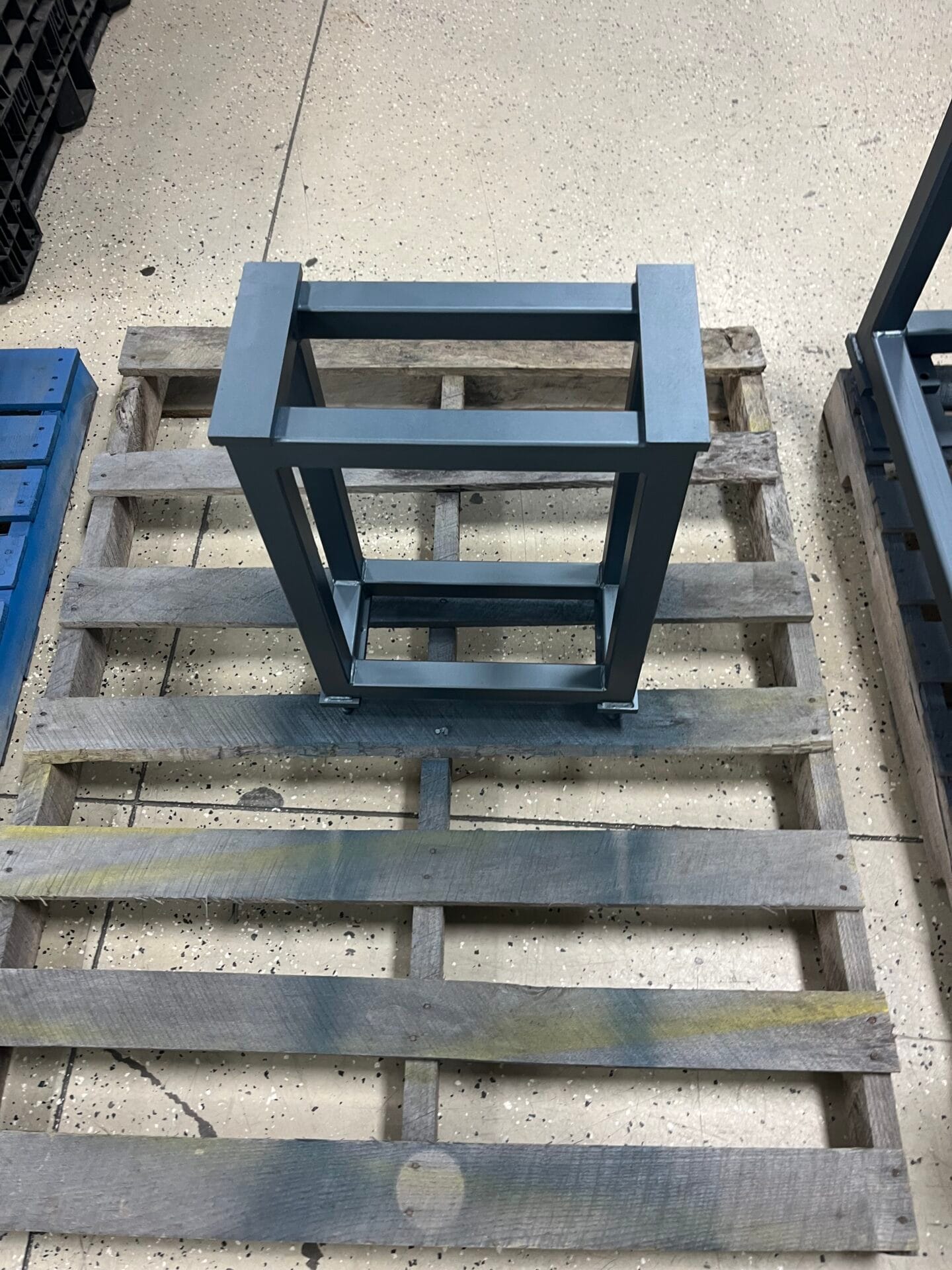 Fabricated steel frame